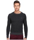 Original Penguin - Raglan Textured Exploded Herringbone Crew Neck Sweater