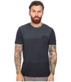 Ben Sherman - Short Sleeve Blocked Micro Print Tee