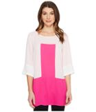 Vince Camuto - Elbow Sleeve Color Blocked Blouse