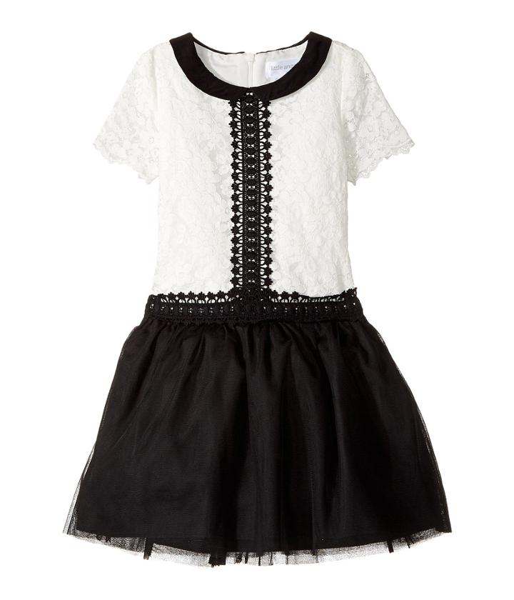Us Angels - Short Sleeve Peterpan Collar With A Drop Waist
