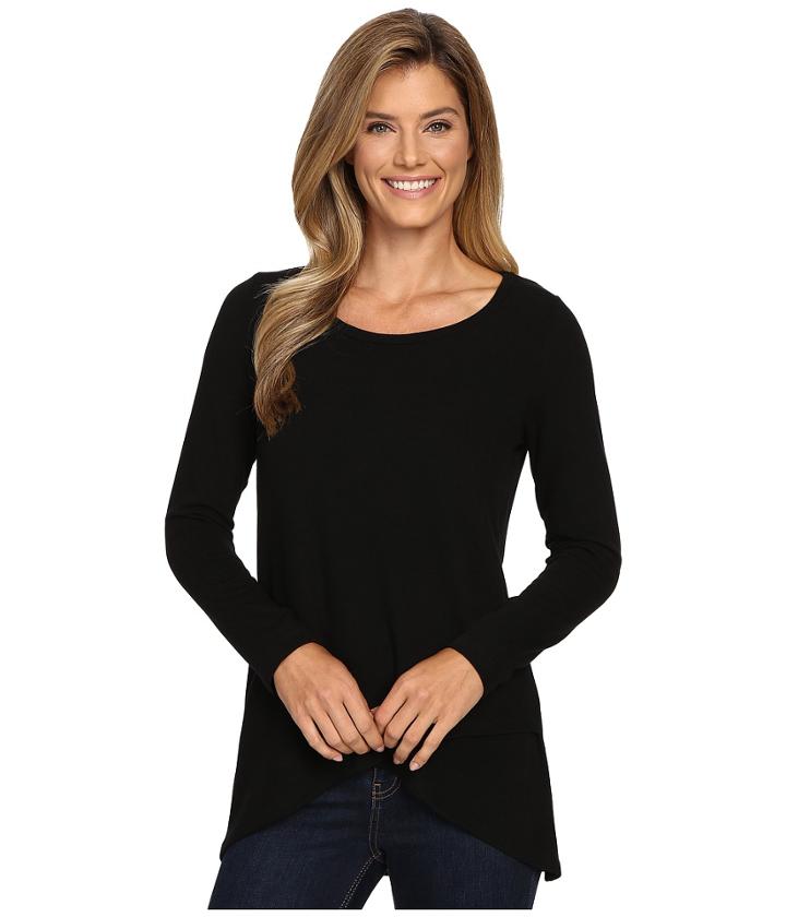 Karen Kane - Long Sleeve Asymmetrical Hem Top
