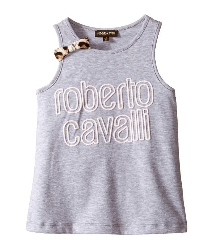 Roberto Cavalli - Logo Tank Top With Bow Detail