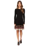 Red Valentino - Stretch Viscose Dress With Inuit Pleating