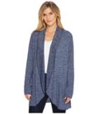 Mod-o-doc - Lightweight Heather Sweater Knit Princess Seamed Cardigan