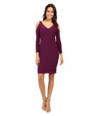 Adrianna Papell - Partially Lined Matte Jersey Banded Sheath Dress