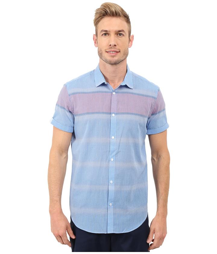 Calvin Klein - Classic Fit Wide Stripe Short Sleeve Shirt