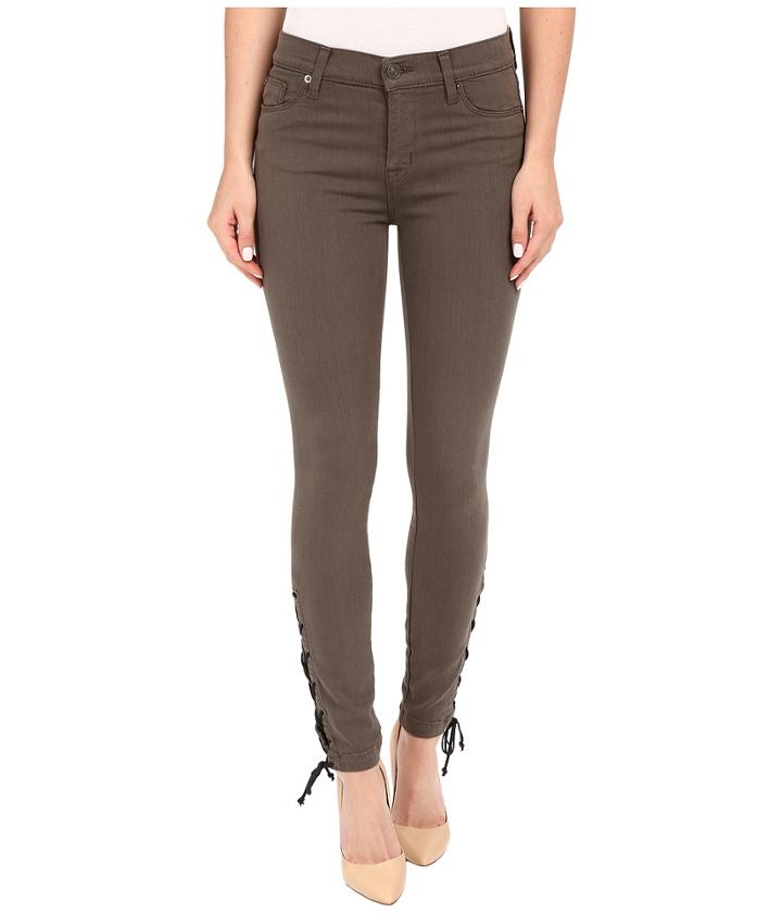 Hudson - Nix Lace Hem Crop In Brunswick Green