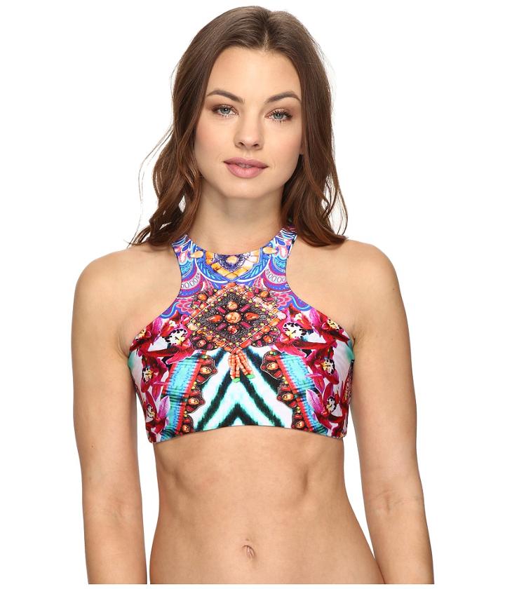 Luli Fama - Like A Flame Glam High Neck Engineered Reversible Top