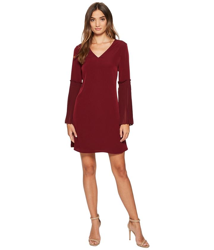 Cece - Madeline - V-neck Pleated Bell Sleeve