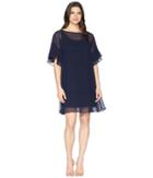 Lauren Ralph Lauren - 2e Poly Georgette Kiralyn Elbow Sleeve Day Dress