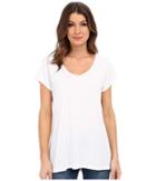 Dylan By True Grit - Luxe Cotton Modal Short Sleeve V Tee