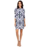 Vince Camuto - Printed Crepe Long Sleeve Tee Body