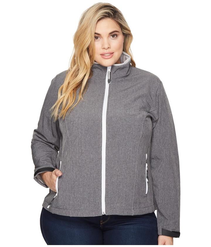 Roper - Plus Size 1393 Grey Textured Print