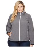 Roper - Plus Size 1393 Grey Textured Print