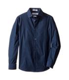 Calvin Klein Kids - Long Sleeve Slanted Dobby Tick Shirt