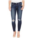 7 For All Mankind - The Ankle Skinny W/ Knee Holes In Dark Paradise