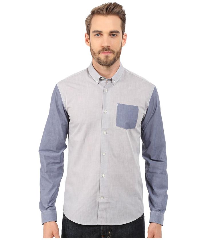 Lindbergh - Long Sleeve Shirt W/ Contrast