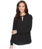 Michael Michael Kors - Tiny Dots Long Sleeve Top