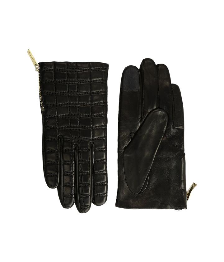 Kate Spade New York - Bow Quilted Gloves With Side Zipper