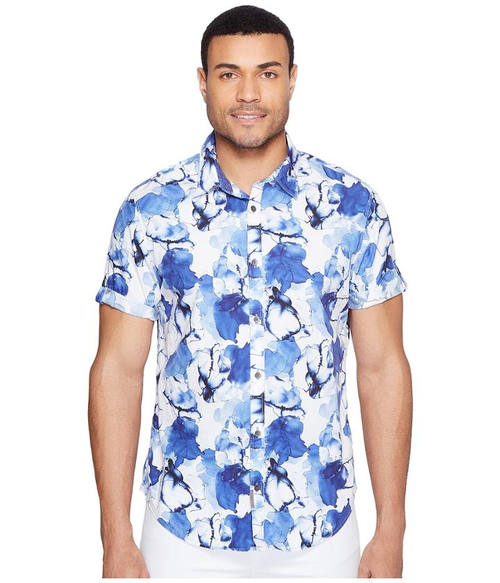 Calvin Klein Jeans - Short Sleeve Water Floral Button Down