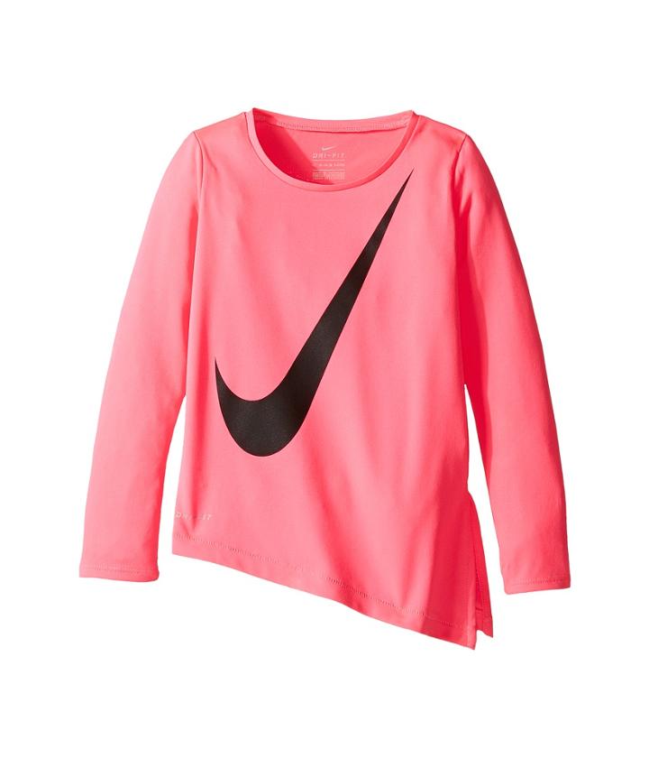 Nike Kids - Dri-fit Long Sleeve Side Slit Top