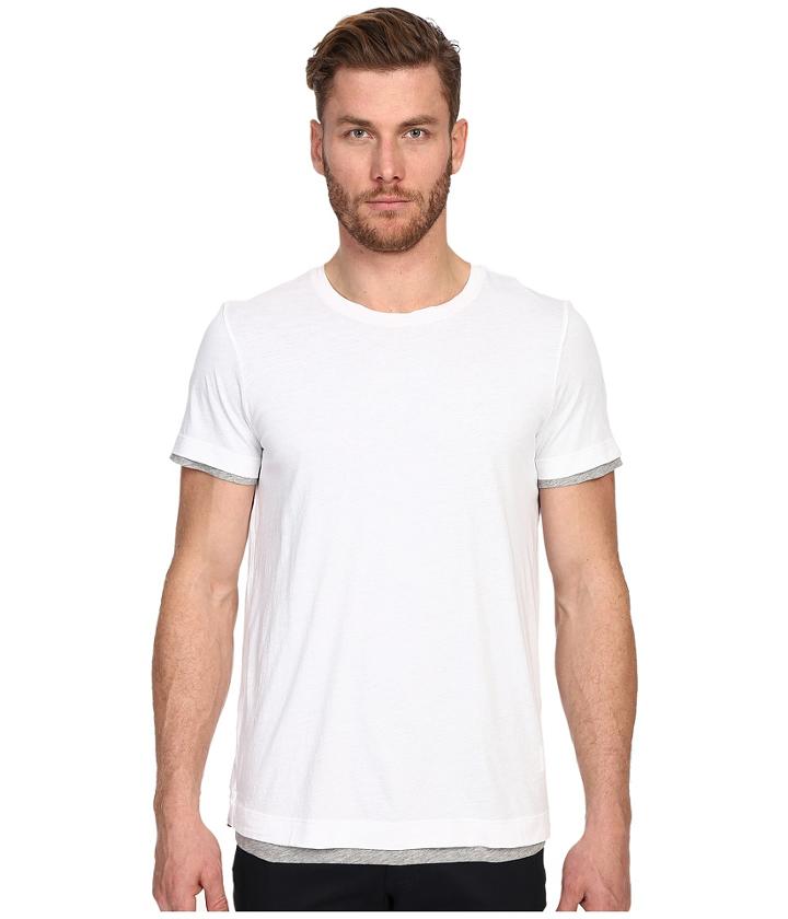 Vince - Pima Double Layer Short Sleeve Reversible Crew
