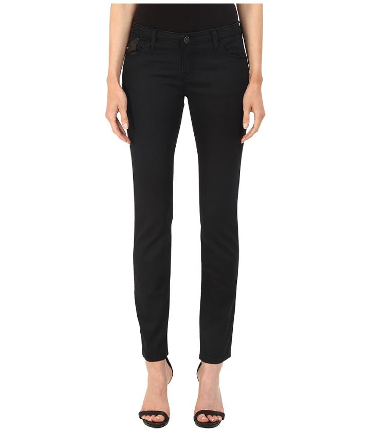 Armani Jeans - Blue Black Clean Look Cotton/poly Jegging Denim 6