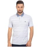Original Penguin - Short Sleeve Space Dye Jersey Polo W/ Chambray Collar