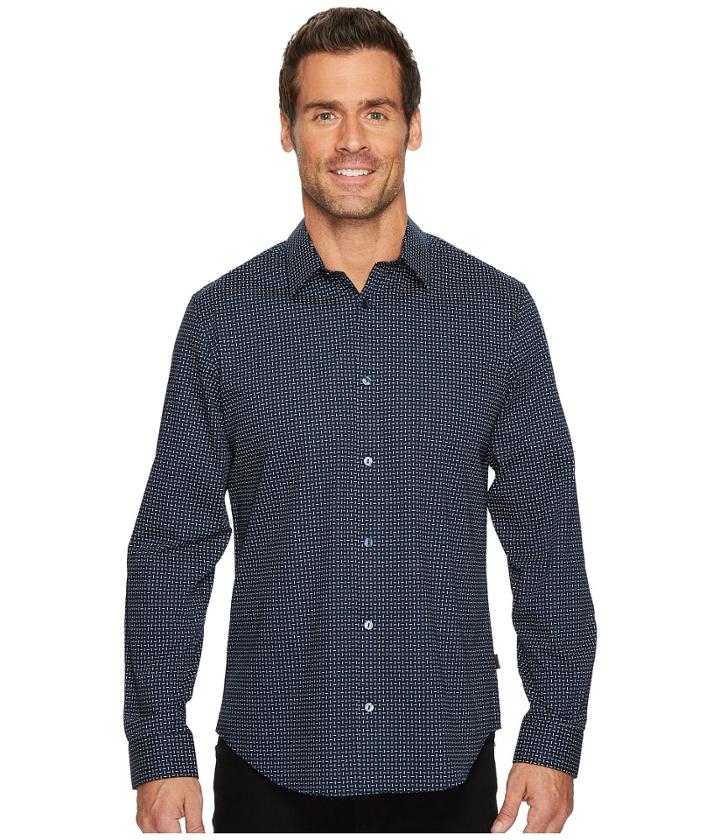 Calvin Klein - Printed Off Grid Button Down Shirt