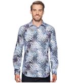 Bugatchi - Shaped Fit Palm Frond Woven Shirt