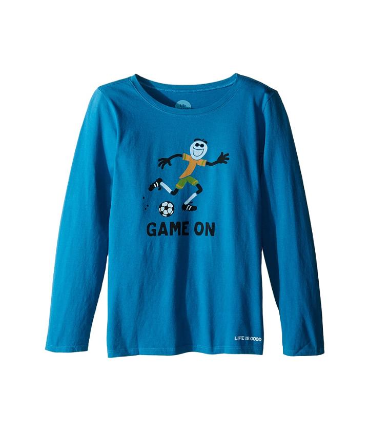 Life Is Good Kids - Elemental Game On Soccer Long Sleeve Tee