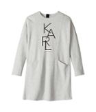 Karl Lagerfeld Kids - Long Sleeve Milano Dress With Logo Graphics