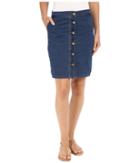 Kut From The Kloth - Kristen Button Up Front Skirt In Muse W/ Dark Stone
