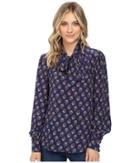 Nanette Lepore - Paisley Bow Blouse