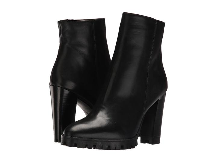 The Kooples - Anne Boots - Classic Black Smooth Leather