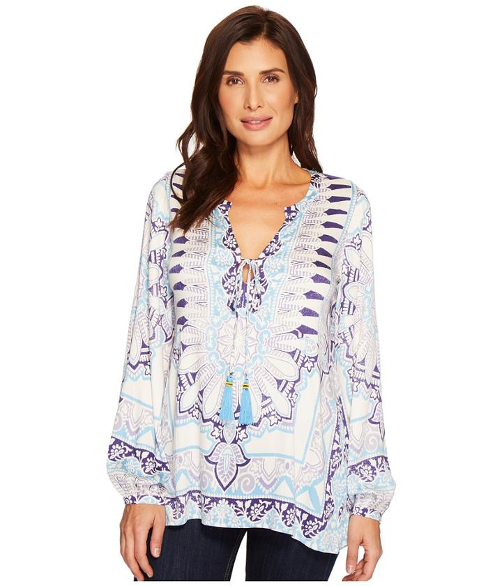 Hale Bob - Bright New World Stretch Satin Woven Top