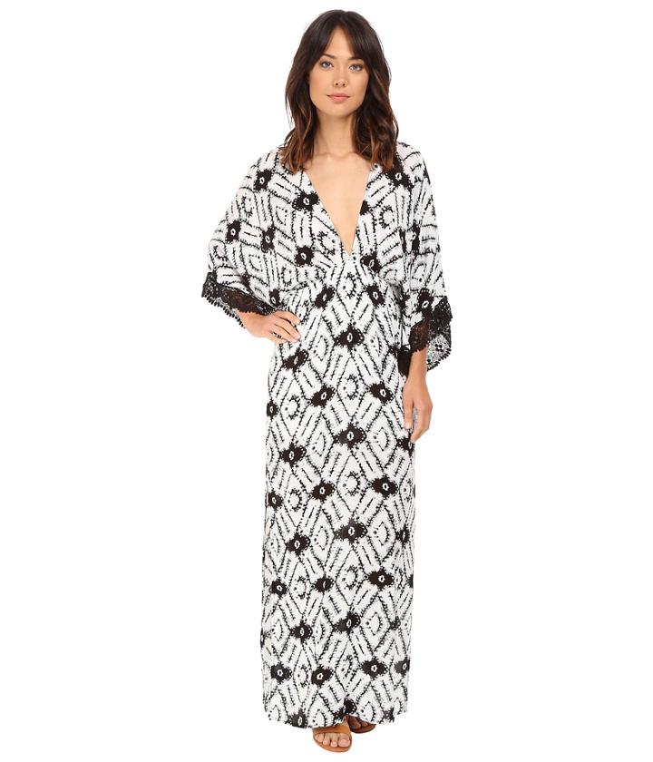 Brigitte Bailey - Pippa Deep V-neck Maxi Dress With Crochet Trim