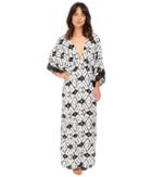 Brigitte Bailey - Pippa Deep V-neck Maxi Dress With Crochet Trim