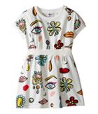 Moschino Kids - All Over Beauty Face Print Dress