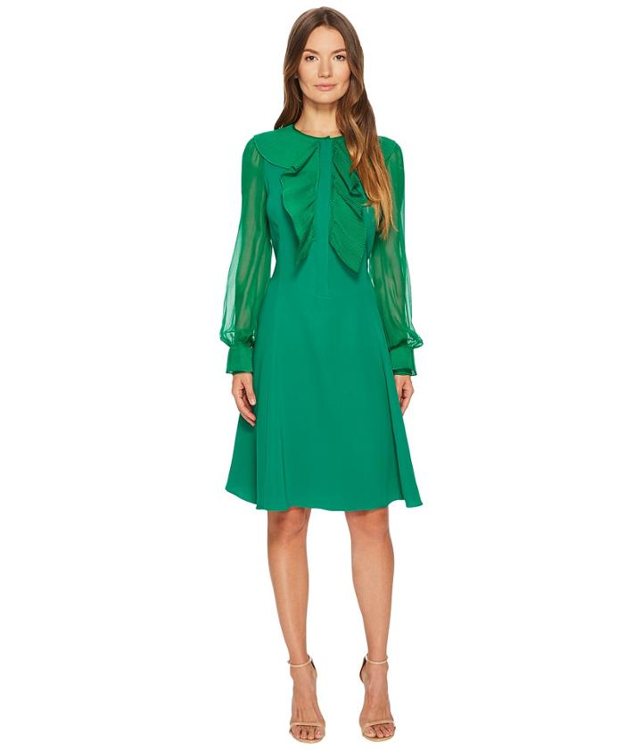 Prabal Gurung - Silk Cady Long Sleeve Dress