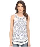 Lucky Brand - Eyelet Embroidered Tank Top