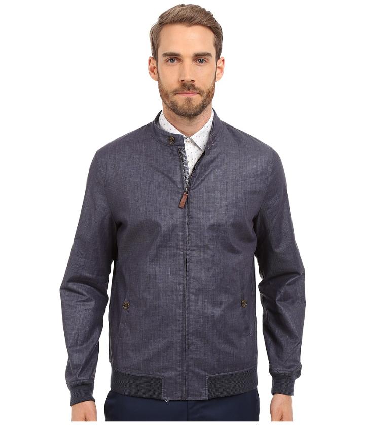 Ted Baker - Ryder Pu Coated Linen Bomber