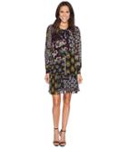 Donna Morgan - Mock Two-piece Dress With Pleated Skirt