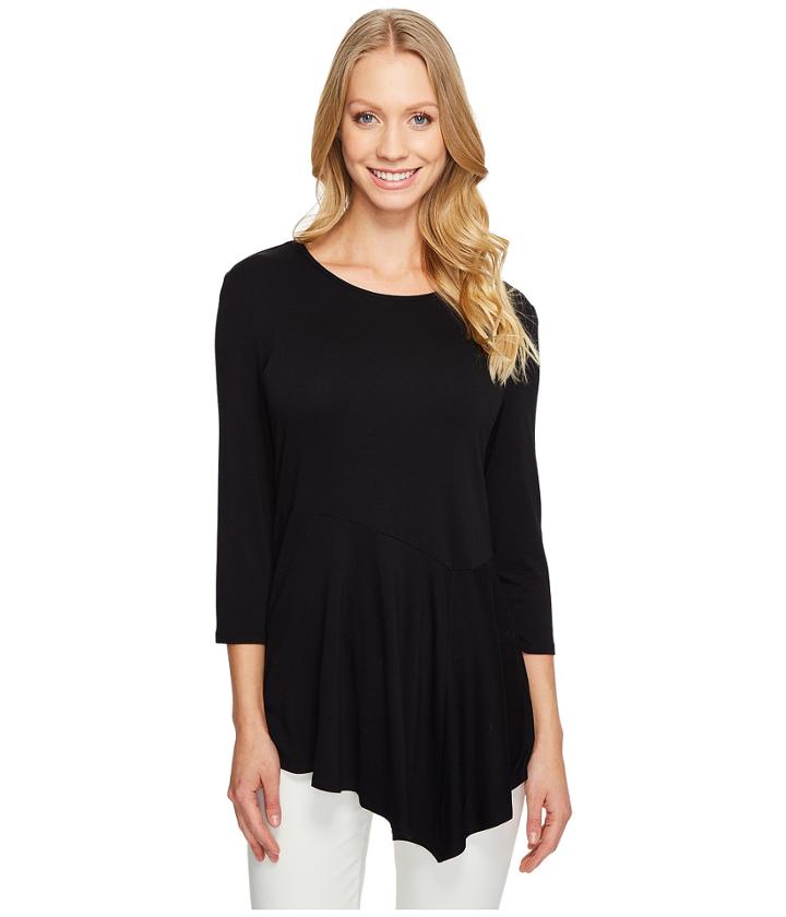 Vince Camuto - 3/4 Sleeve Asymmetrical Panel Hem Top