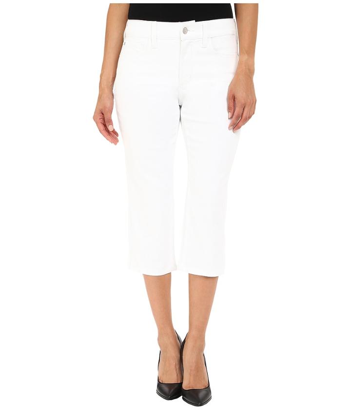 Nydj Petite - Petite Ariel Crop In Optic White