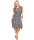 B Collection By Bobeau - Plus Size Knit Fit Flare Dress