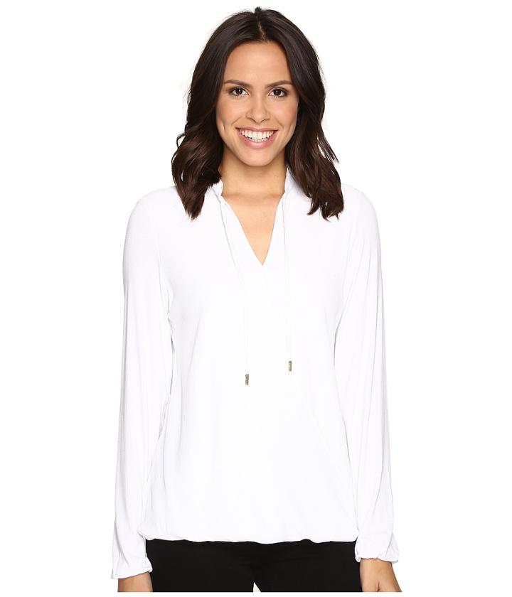Michael Michael Kors - Crossover Woven Front Top