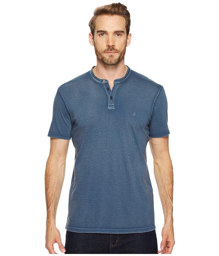 John Varvatos Star U.s.a. - Pigment Rub Short Sleeve Henley