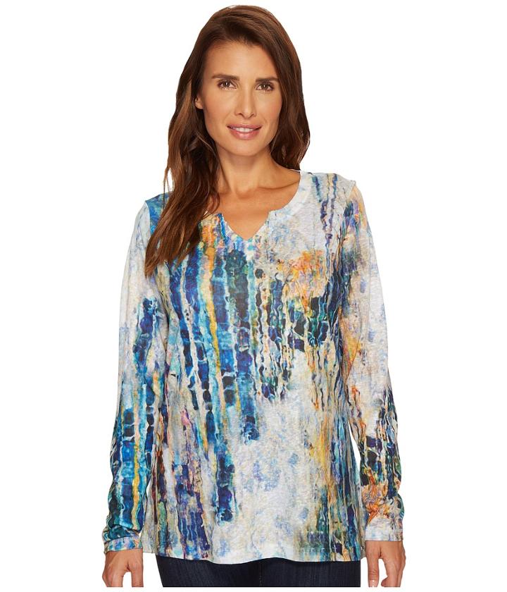 Fdj French Dressing Jeans - Frosty Forest Print Top