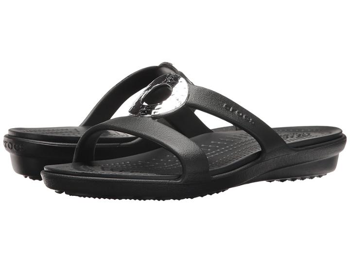 Crocs - Sanrah Hammered Metallic Sandal